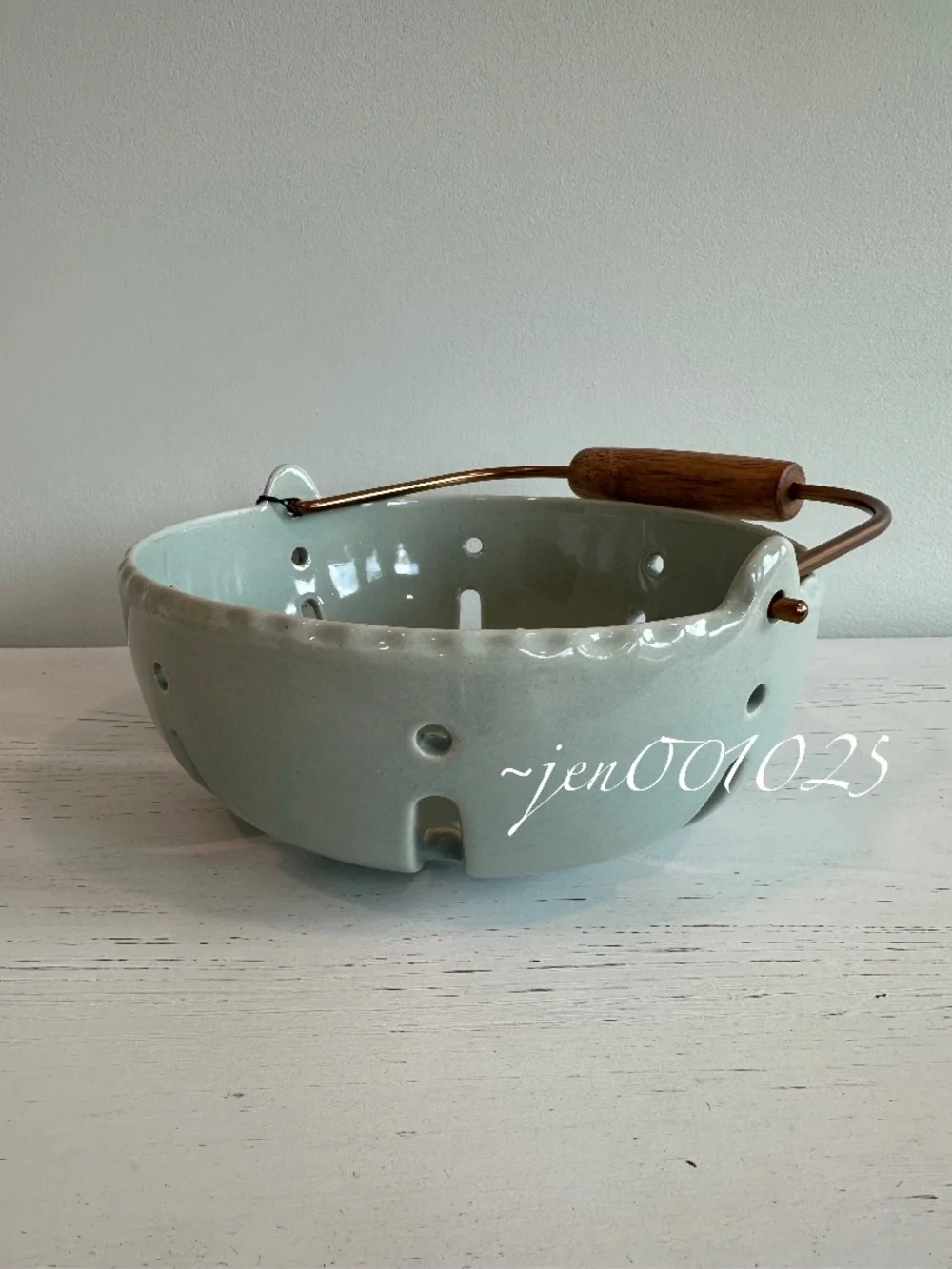 Stoneware Berry Bowl with Handle Peace Blue - Hearth & Hand Magnolia - Picture 7 of 8